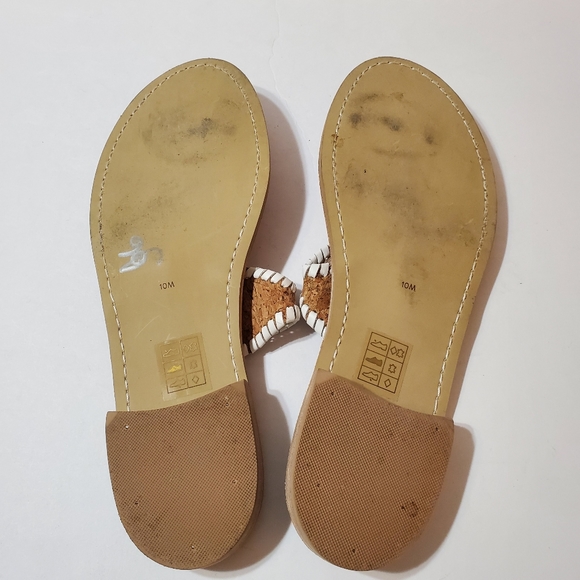 Jack Rogers Jackie Cork Leather Thong Sandal Size 10 - Picture 9 of 9